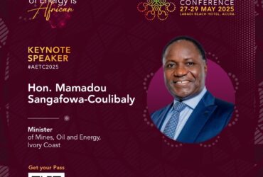 HON. MAMADOU SANGAFOWA-COULIBALY: SPEARHEADING CÔTE D’IVOIRE’S SUSTAINABLE ENERGY AGENDA AT AETC 2025
